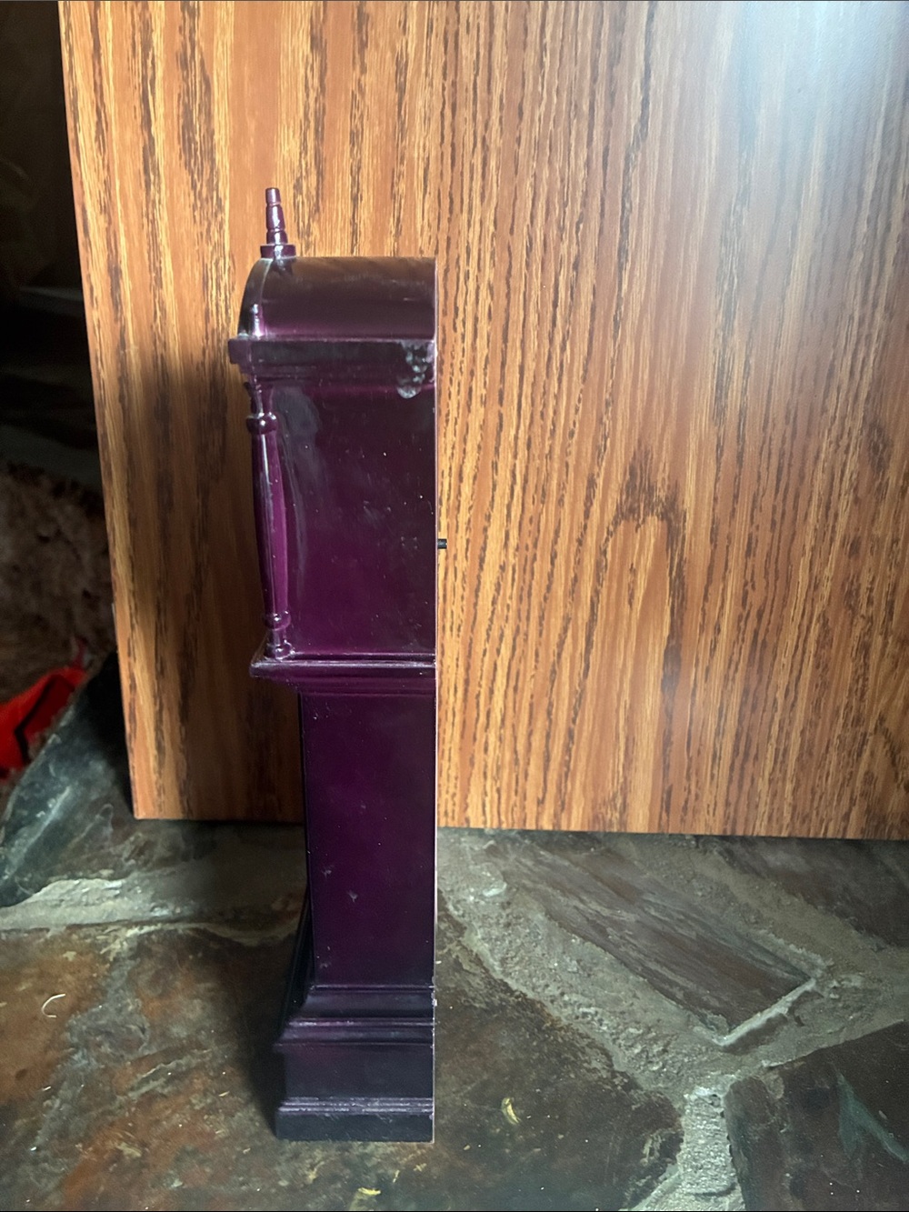Miniature grandfather clock battery operated - Picture 2 of 4